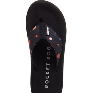 Rocket Dog | Black Floral Spotlight 2 Flip-Flops NEW